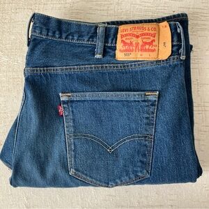 Levi's 501 44x36 blue jeans button fly relaxed fit